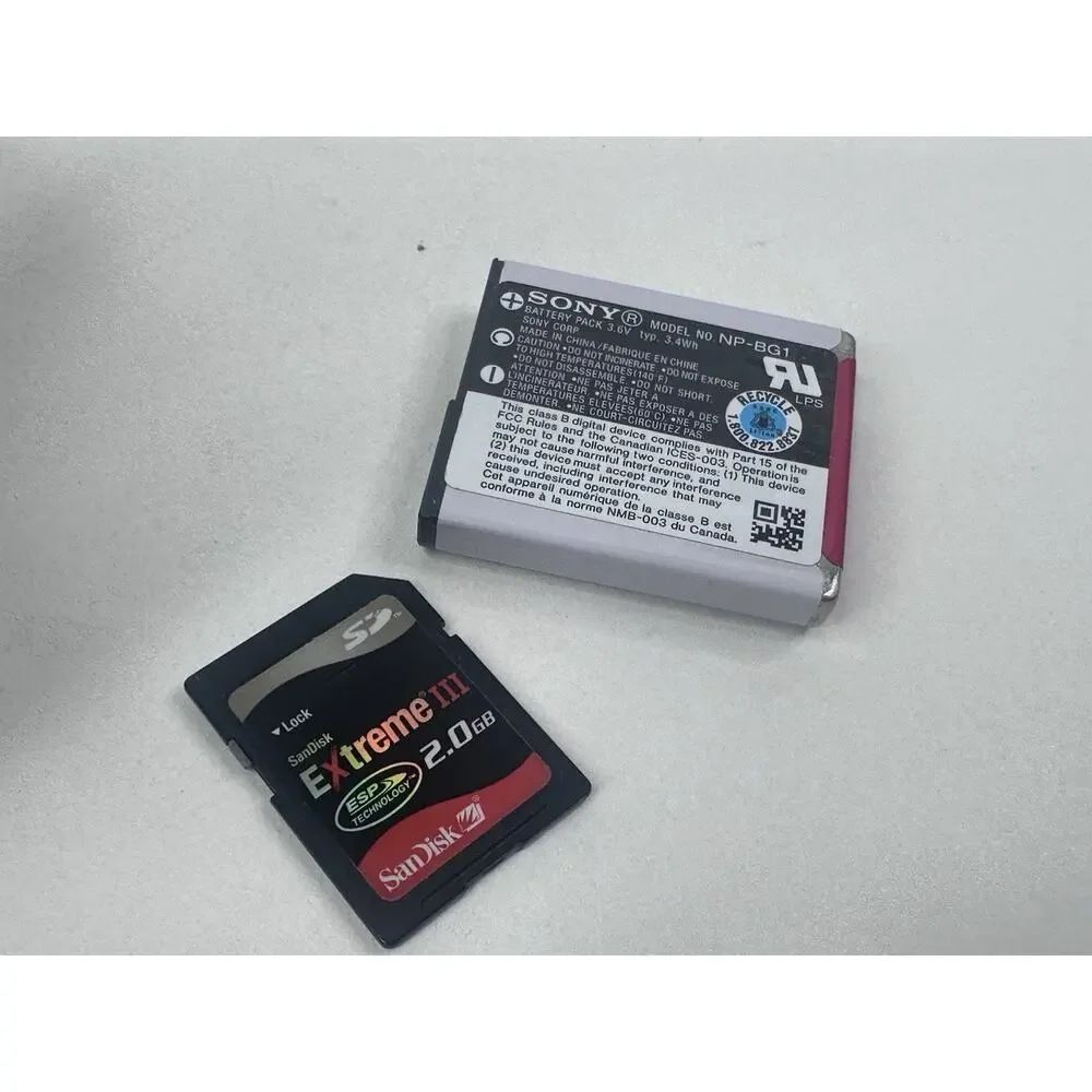 Sony Cyber-shot DSC-H55 Digital Camera 10x Zoom Black Charger Battery Bag Tested